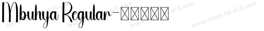 Mbuhya Regular字体转换